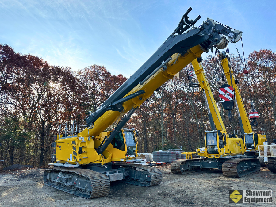 その他 Crane 11574???16 6g7v4d0 15 t telescopic crane assists with microtunneling | SENNEBOGEN
